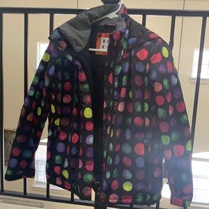 Roxy Girl’s Black Polka Dot Ski Jacket
